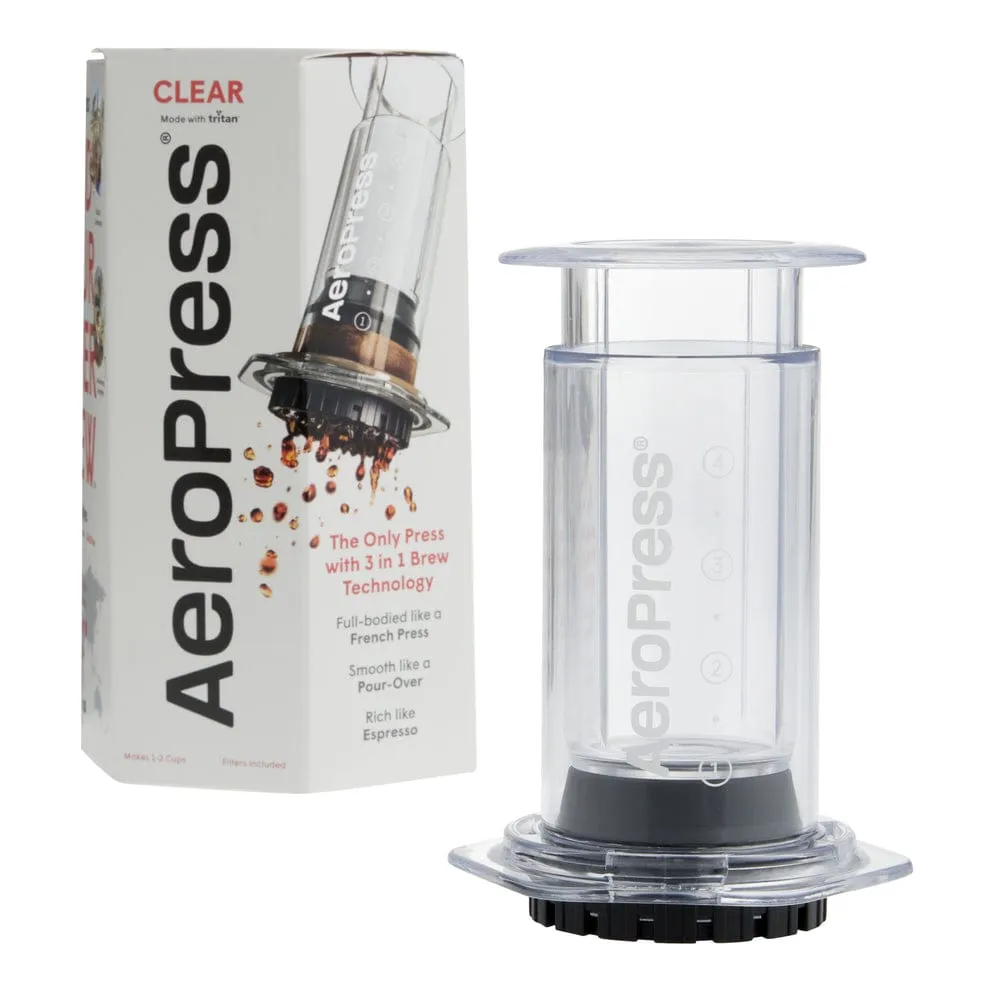 Aeropress coffee maker _ clear