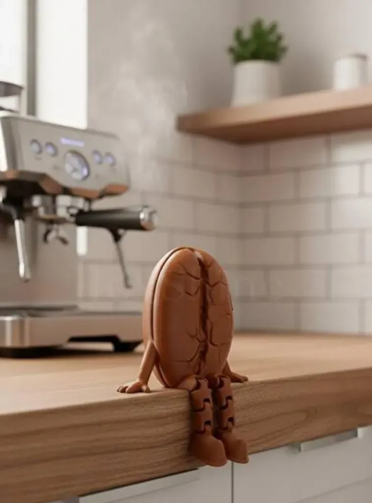 حبة قهوة ديكور 3D