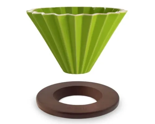 قمع اوريغامي مقاس 02 مع قاعدة خشبية