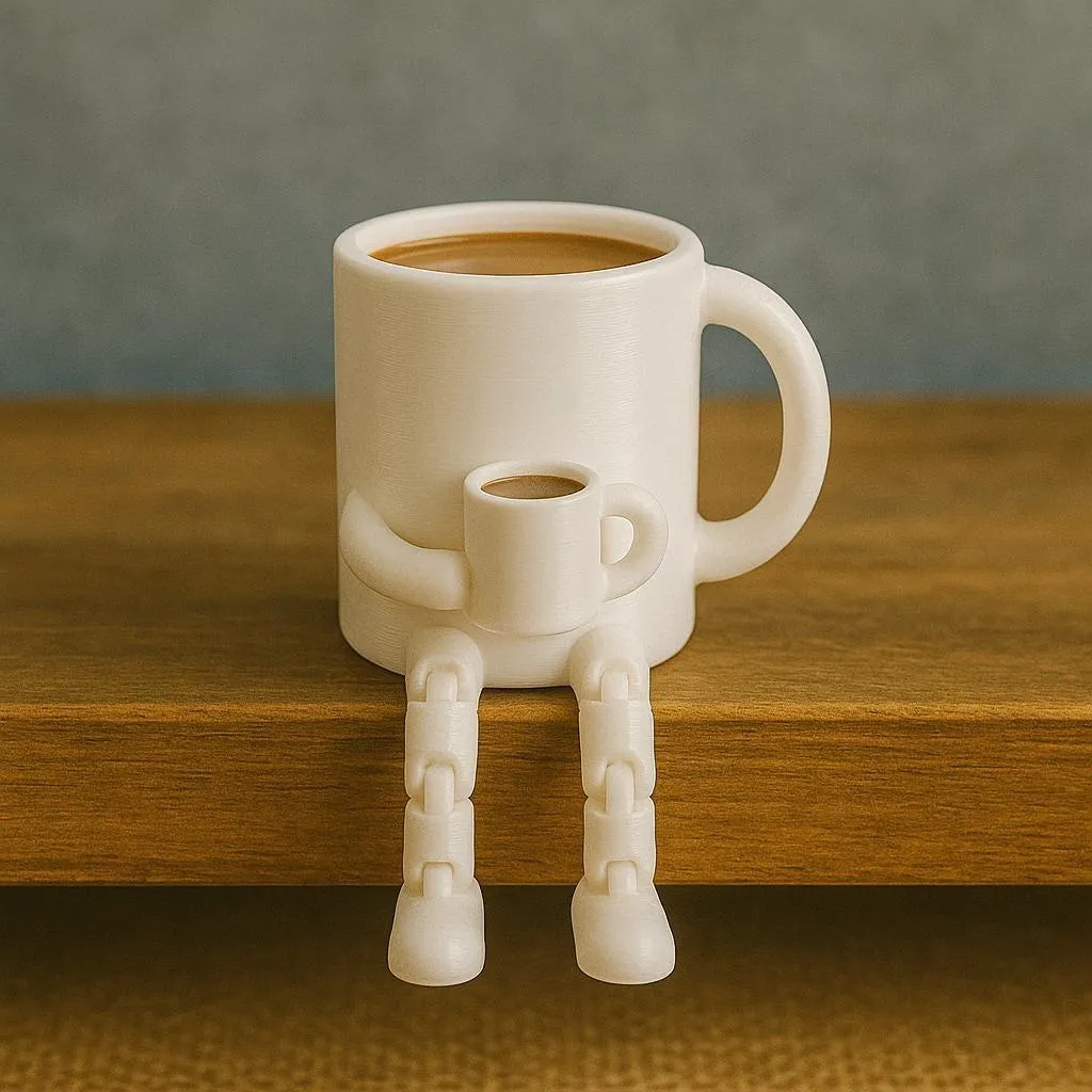 كوب قهوة 3D حجم كبير