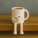 كوب قهوة 3D حجم كبير