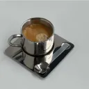 كوب معدني مع قاعدة سعة 170ml